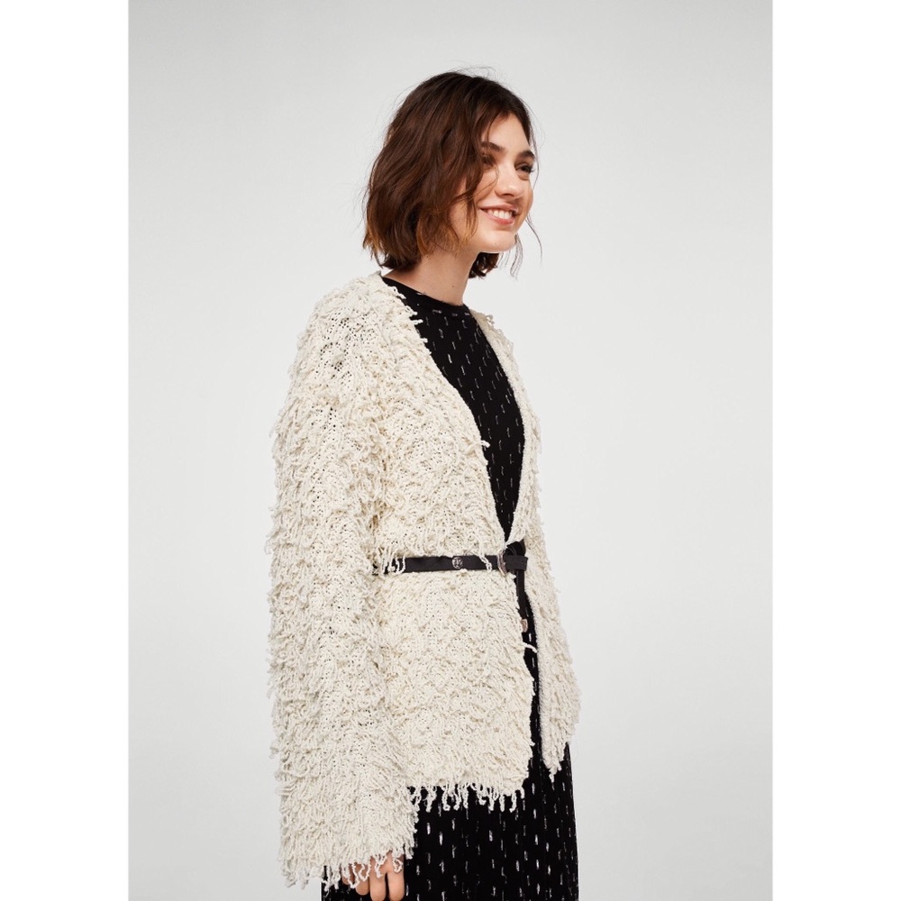 Mango Jacket Cardigan Cotton